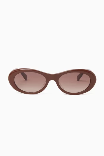 Falabella Oval Sunglasses in Acetate