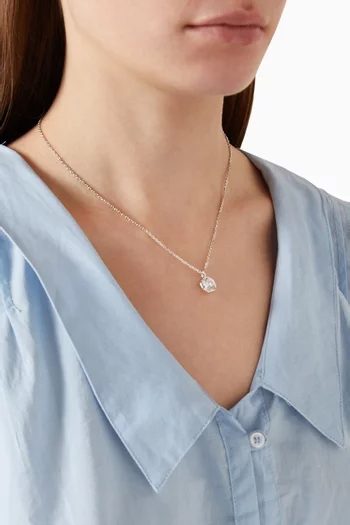 Octagon Stone Pendant Necklace
