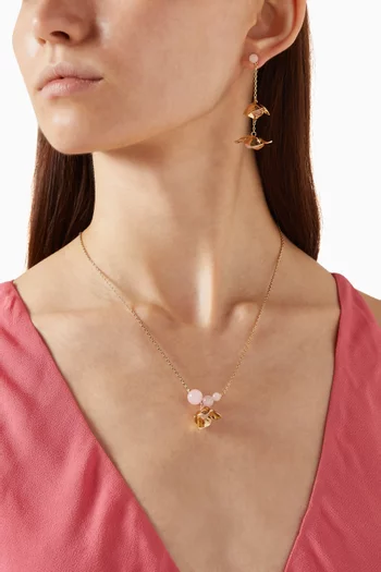 Gilded Garden Necklace in Brass