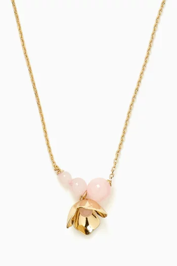 Gilded Garden Necklace in Brass
