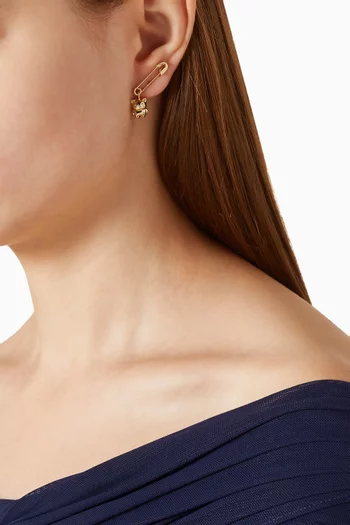 Bits & Baubles Safety Pin Critter Stud Earrings