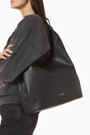 Large Loop Carryall Bag in Pebbled Leather