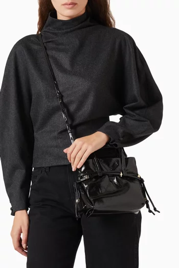 Mini Rio Tote Bag in Crinkle Patent Leather