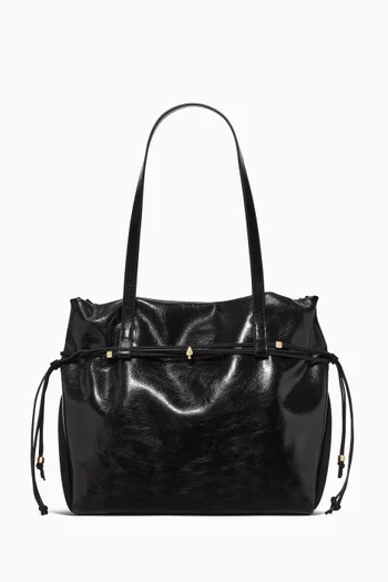 Rio Tote Bag in Crinkle Patent Leather