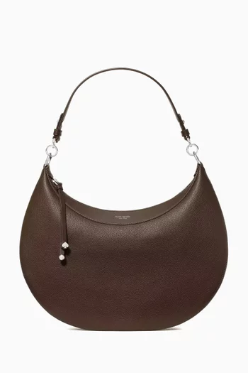 Large Liv Shoulder Bag in Pebbled Leather