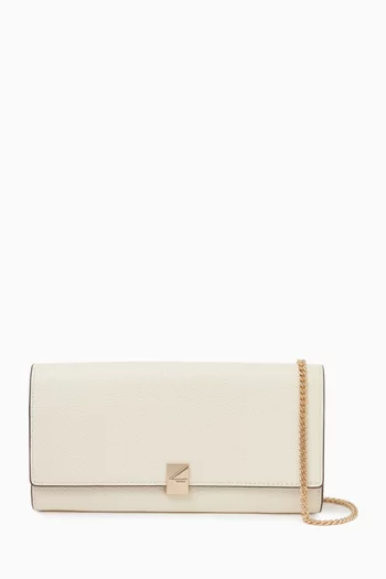 Deco Chain Wallet Bag in Leather