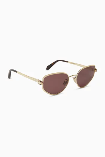 Serpenti Forever Geometric Sunglasses