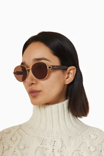 B.Zero1 Round Sunglasses