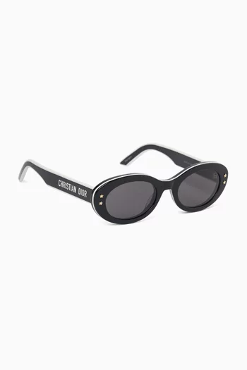 DiorPacific B4I Oval Sunglasses in Acetate