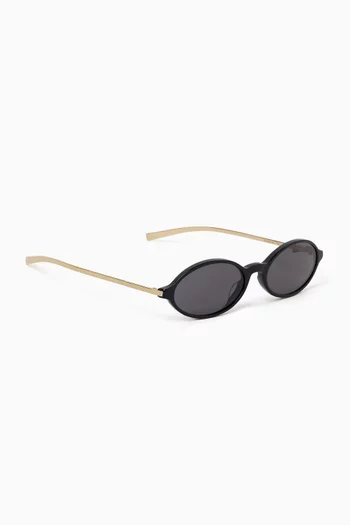 Dior Bow R2I Oval Sunglasses in Acetate & Metal