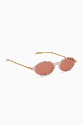 Dior Bow R2I Oval Sunglasses in Acetate & Metal