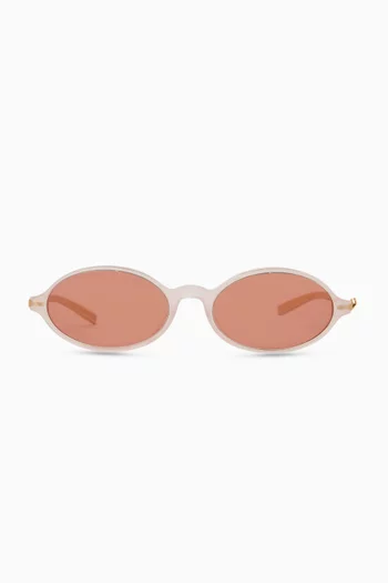 Dior Bow R2I Oval Sunglasses in Acetate & Metal