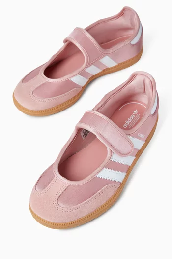 Samba Jane Flats in Textile & Leather