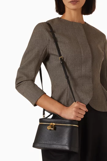 Le Petit Vanity Top Handle Bag in Leather