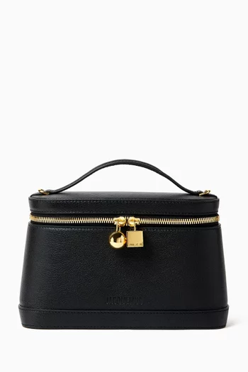 Le Petit Vanity Top Handle Bag in Leather
