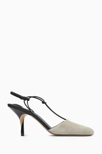 The Pina 80 Sandals in Calfskin Suede
