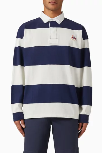 Striped Rugby T-shirt in Jersey