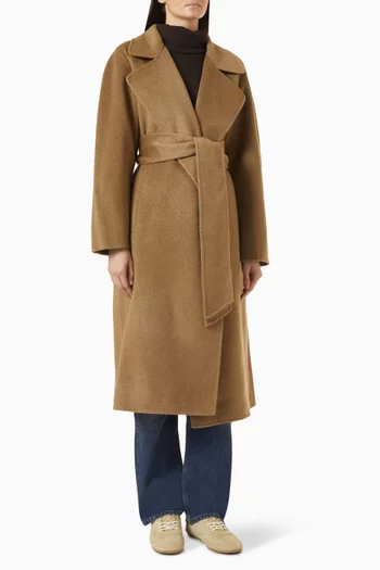 Harvard Wrap Coat in Cashmere
