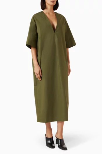 Leonor Maxi Dress in Parachute Cotton
