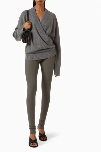 Elenia Wrap Cardigan in Wool & Cashmere