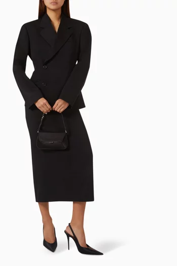 Edda Double-breasted Jacket in Virgin Wool