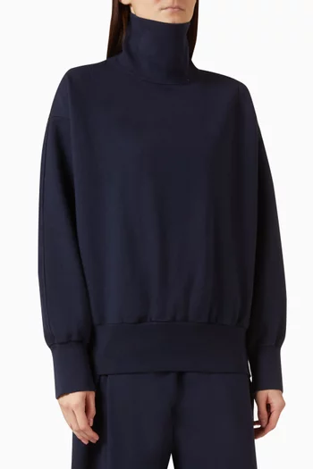 Camelia Sweatshirt in Brushed Cotton-jersey
