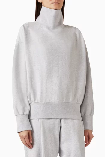 Camelia Sweatshirt in Brushed Cotton-jersey