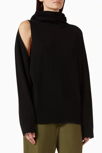 Penelope Hooded Sweater in Merino Wool & Cashmere