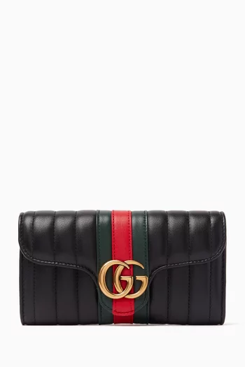 GG Marmont Continental Wallet in Leather