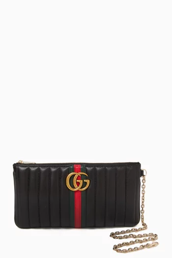 GG Marmont Pouch in Leather