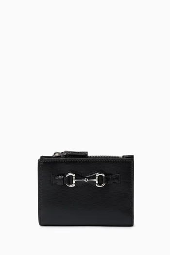 Small Horsebit Wallet in Leather