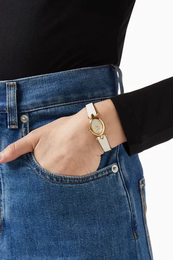 Sammy Quartz Leather Watch, 18mm