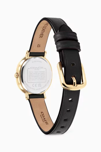 Harlow Quartz Leather Watch, 23mm