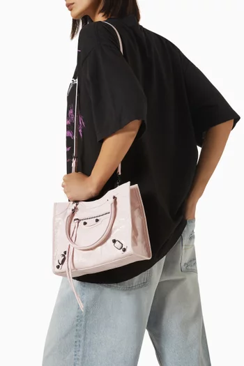 Mini Le City Tote Bag in Arena Lambskin