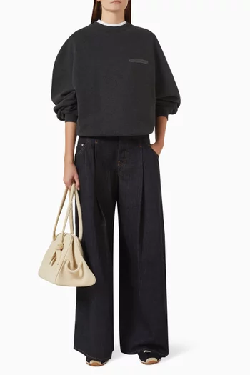 Ruban Oversized Sweatshirt in Cotton