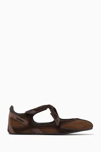 Floor 01 Ballerina Flats in Suede