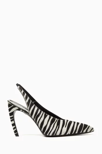 Viper 95 Slingback Pumps in Calf Hair
