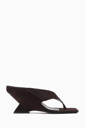 Cheope 65 Thong Sandals in Suede