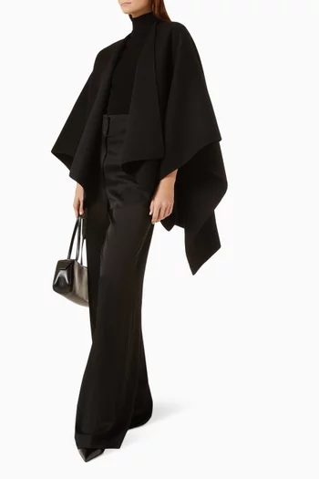 Open-front Cape in Double-wool