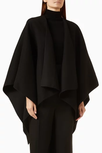 Open-front Cape in Double-wool