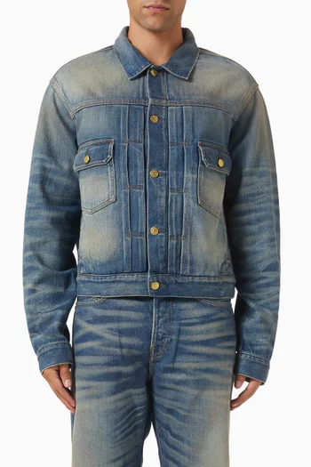 Scraped Jacket in Denim