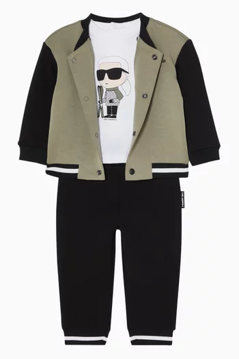 Ikonik Karl Tracksuit Set in Cotton-blend