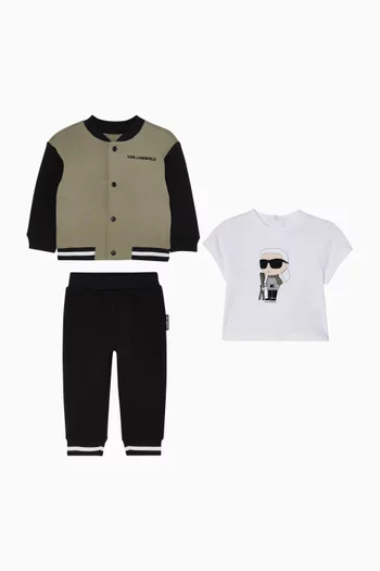 Ikonik Karl Tracksuit Set in Cotton-blend