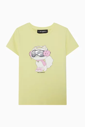 Choupette Graphic T-shirt in Cotton-blend
