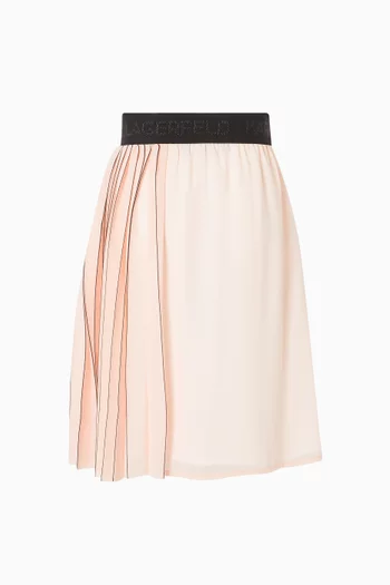 Pleated Midi Skirt