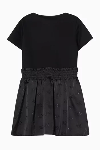 Logo Flared Dress