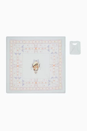 Horse Blanket & Bib Gift Set in Cotton