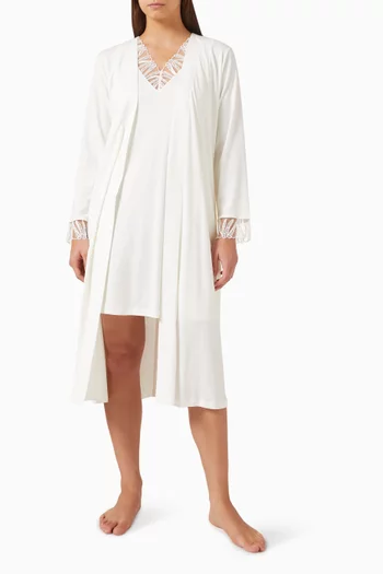 Lace-trim Dress, 90cm