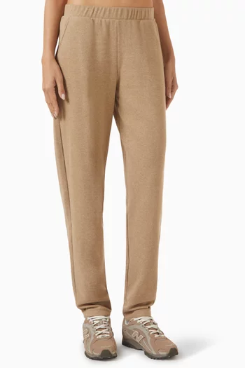 بنطال إيزي وير بقصة طويلة مزيج قطن