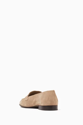 Logo Loafers in Suede